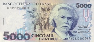 Brazylia 5000 Cruzeiros P-232 1993 UNC
