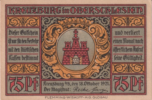 Kluczbork 75 Pf G-744.2 1921 A.jpg
