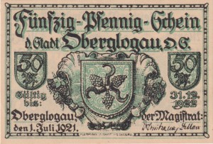Oberglogau (Głogówek) 50 Pf  G-994.1 UNC
