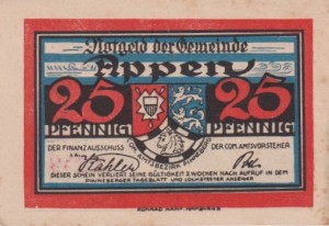 Appen 25 Pf Schleswig-Holstein G-39.2.1 UNC-