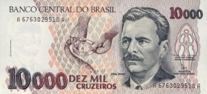 Brazylia 10 000 Cruzeiros P-233 1992 UNC