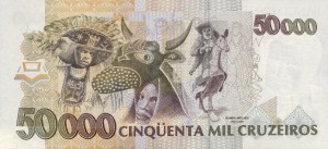 Brazylia 50 Cruzeiros P-237 1993 UNC