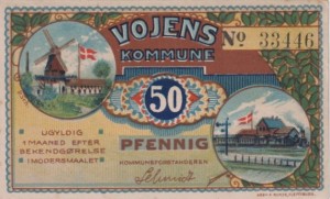 Gmina Vojens (pruska prowincja Szlezwik-Holsztyn) 50 Pf  1920 UNC