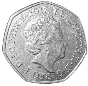 Anglia 50 Pensów UC 140 2017 UNC-