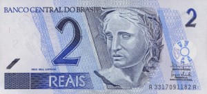 Brazylia 2 Reais P-249 2000 UNC