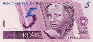 Brazylia 5 Reais P-244 1997 UNC