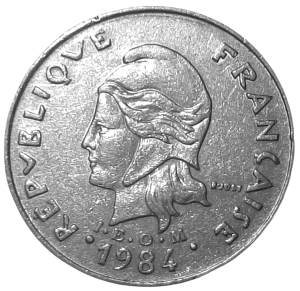 Polinezja Francuska 20 Franków KM 9 1984 UNC-