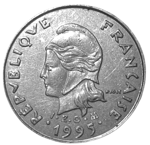 Polinezja Francuska 10 Franków KM 8 1995 UNC-