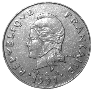 Polinezja Francuska 20 Franków KM 9 1991 UNC-