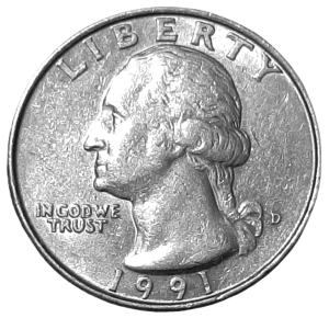 Stany Zjednoczone 25 Centów KM A164a 1991D UNC-