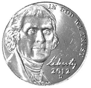 Stany Zjednoczone 5 Centów KM 381 2012D UNC