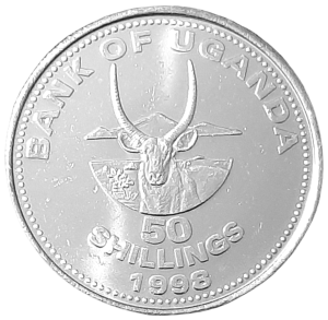 Uganda 50 Szylingów KM 66 1998 UNC