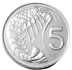 Kajmany 5 Centów KM 132 2005 UNC
