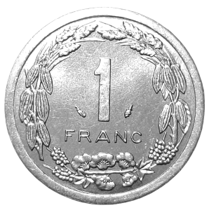 Central Africa 1 Franc KM 8 1990 UNC