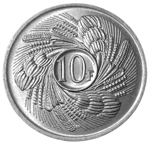 Burundi 10 Francs KM 17 1968 UNC
