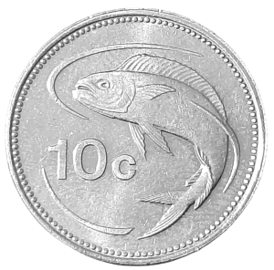 Malta 10 Centów KM 96 2005 UNC