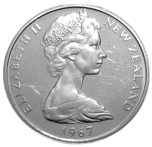 Nowa Zelandia 10 Centów KM 35 1967 UNC