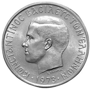 Grecja 5 Drachm KM 100 1973 UNC