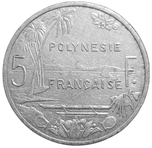 Polinezja Francuska 5 Franków KM 12 2007 UNC-