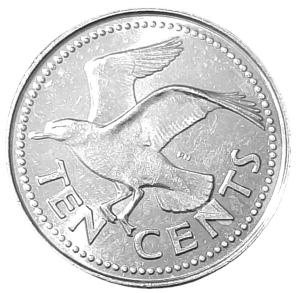 Barbados 10 Centów KM 12 1995 UNC