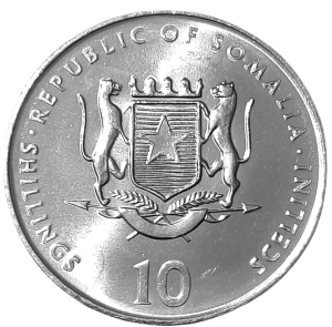Somalia 10 Szylingów KM 100 2000 UNC