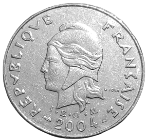 Polinezja Francuska 10 Franków KM 8 2004 UNC