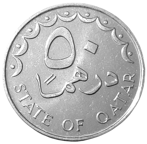 Katar 50 Dirhamów KM 5 1998 UNC