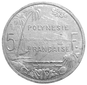 Polinezja Francuska 5 Franków KM 12 2009 UNC-