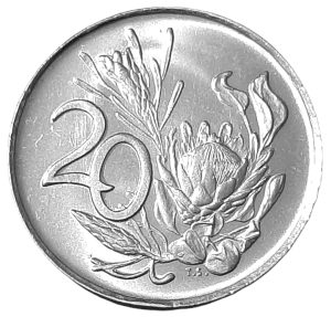 Afryka Południowa 20 Centów KM 95 1976 UNC