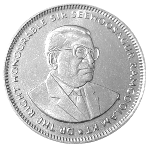 Mauritius 1 Rupia KM 55 2012 UNC