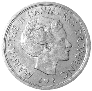 Dania 5 Koron KM 863.1 1977 UNC-