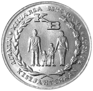 Indonezja 5 Rupii KM 37 1974 UNC