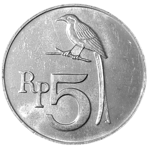 Indonesia 5 Rupiah KM 22 1970 UNC