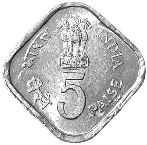 Indie 5 Pajsa KM 1979 UNC