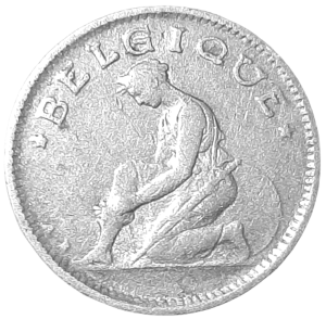 Belgia 50 Centymów KM 87 1923 XF