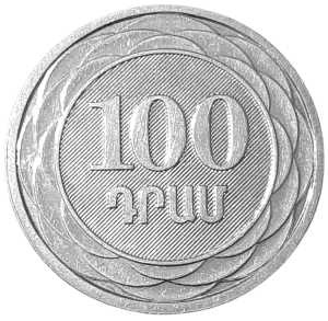 Armenia 100 Dramów KM 95 2003 UNC