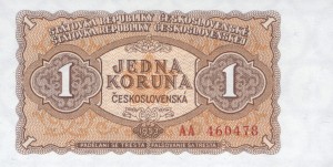 Czechosłowacja 1 Korun 1953 P-78 UNC  