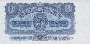 Czechosłowacja 3 Korun 1953 P-79 UNC  