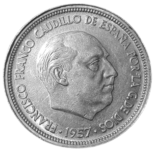 Hiszpania 50 Peset KM 788 1957 UNC