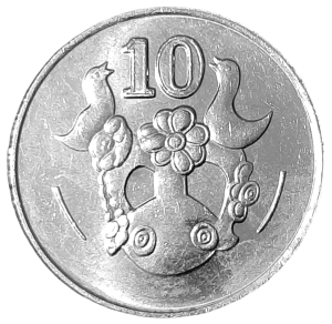 Cypr 10 Centów KM 56.3 1994 UNC
