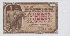 Czechosłowacja 100 Korun 1953 P-86 UNC  