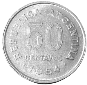 Argentyna 50 Centavo KM 49 1954 UNC