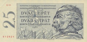 Czechosłowacja 25 Korun 1961 P-89 UNC  