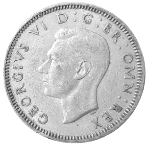 Anglia 1 Szyling KM 876 1950 XF-