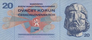 Czechosłowacja 20 Korun 1970 P-92 UNC  