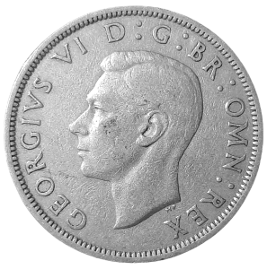 Anglia 1/2 Korony KM 866 1948 XF-
