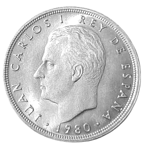 Hiszpania 5 Pasetas KM 817 1980 UNC