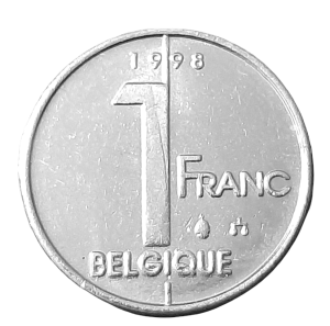 Belgia 1 Frank KM 187 1998 UNC