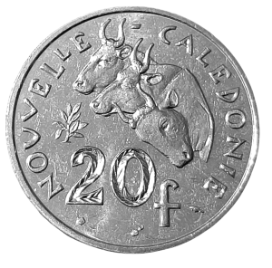 Nowa Kaledonia 20 Franków KM 12 1992 UNC