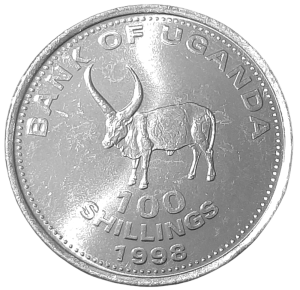 Uganda 100 Szylingów KM 67 1998 UNC